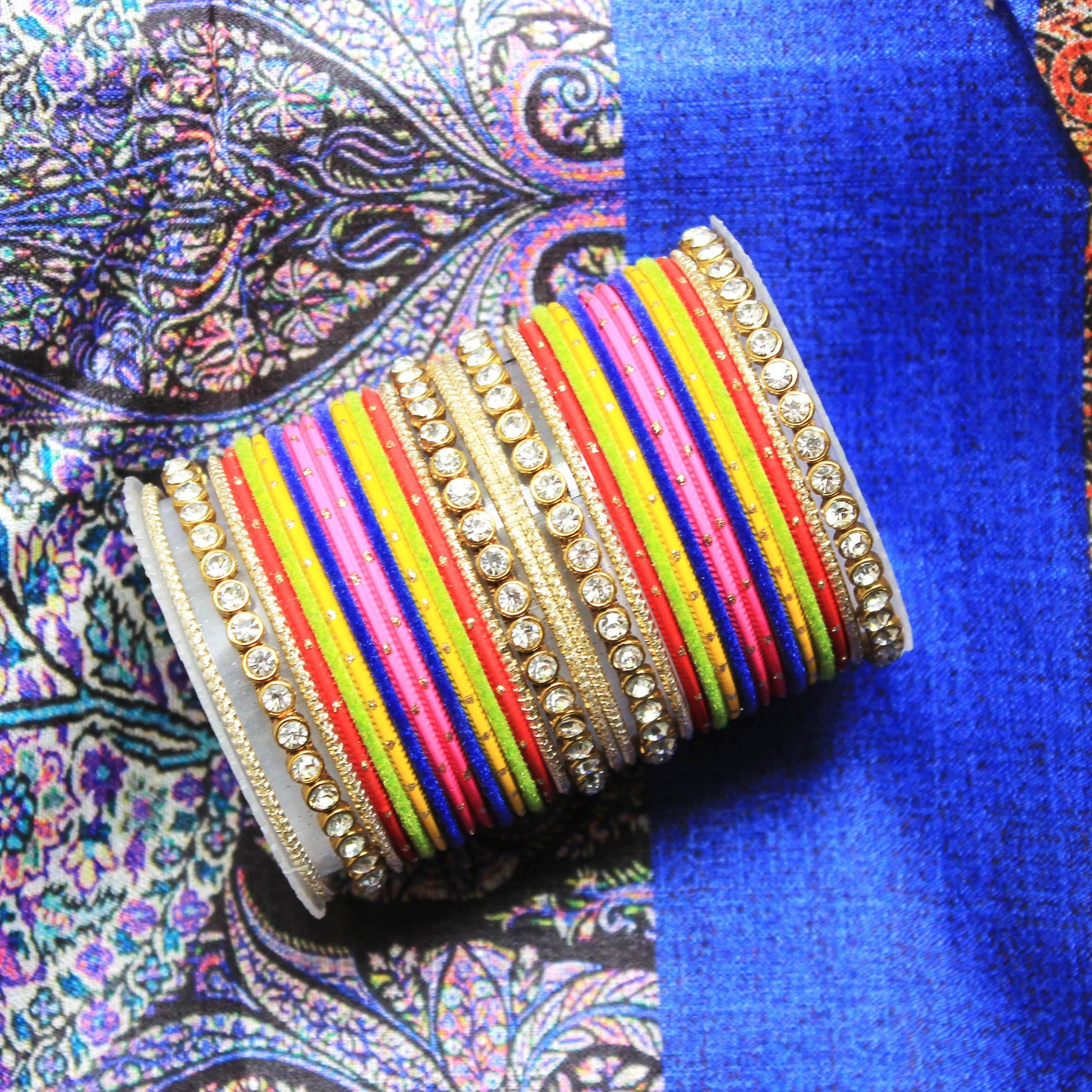 Simple Matte Textured Stone Bangle Set Multi All Bangle Sets T4 Jewels