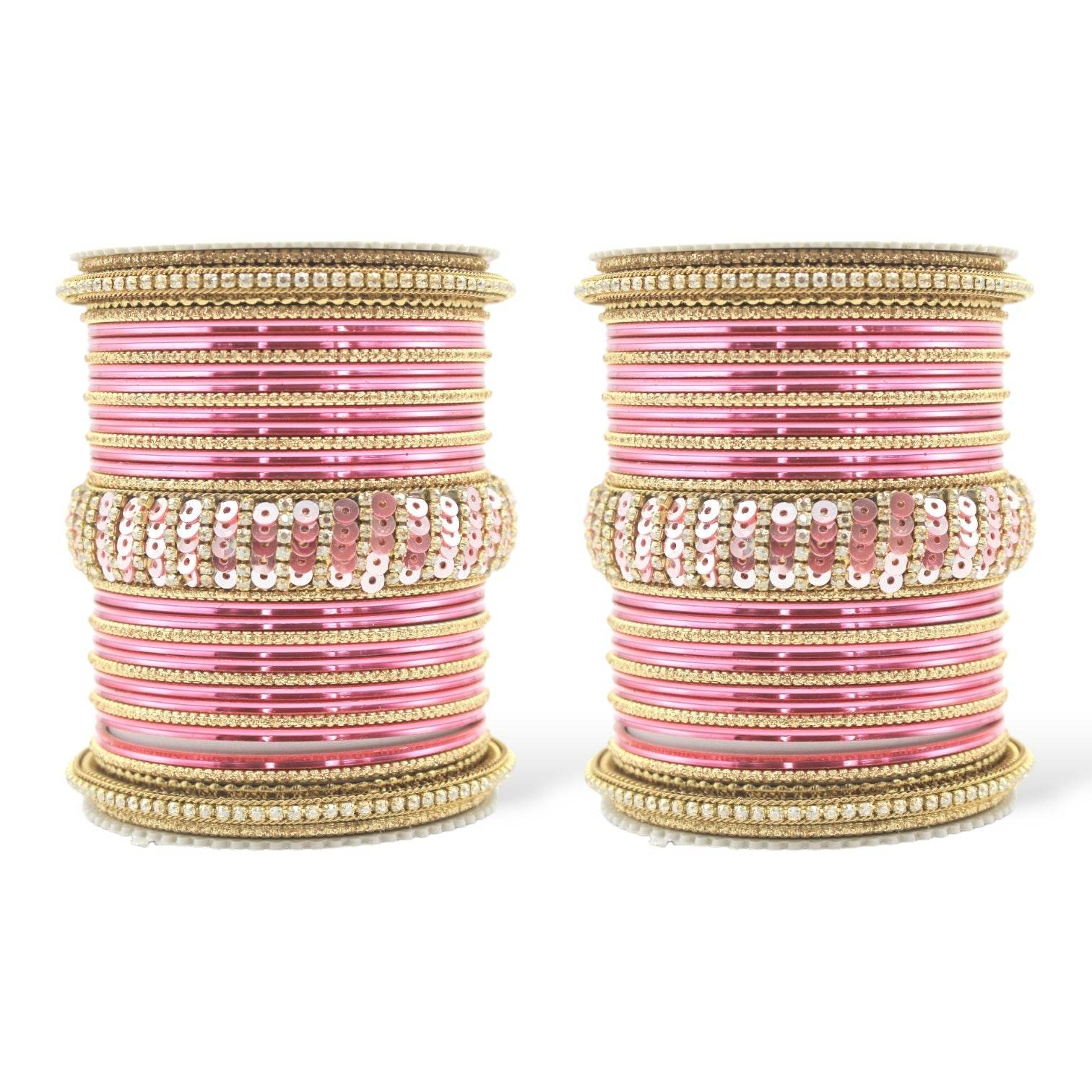 Beautiful Partywear Bangle set with Sequence Work Rani All Bangle Sets T4 Jewels
