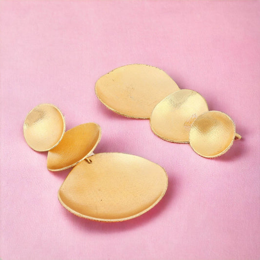 Beautiful Jhumki Matte Gold Finish Earrings T4 Jewels