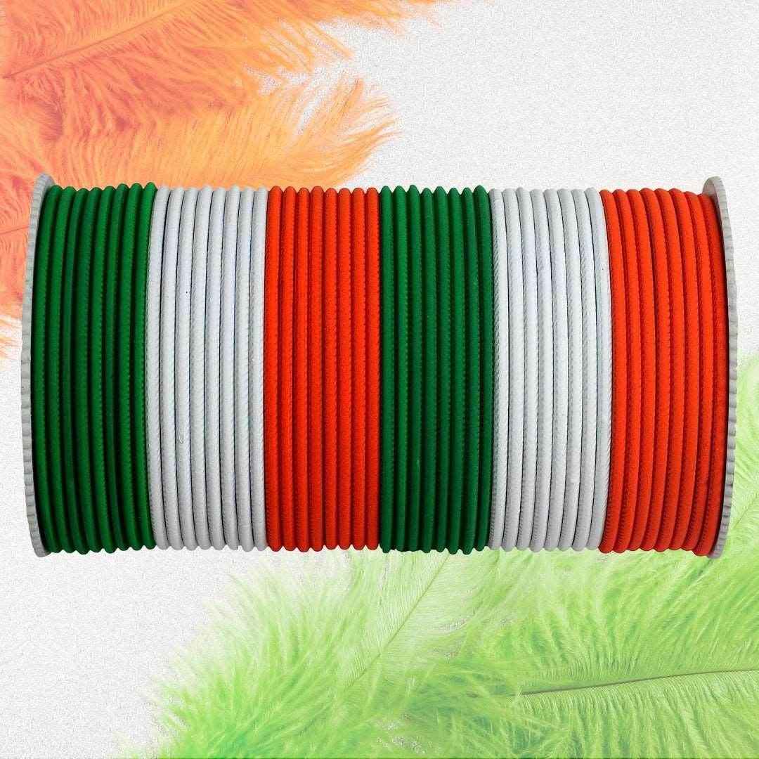 T4 Jewels Matte Design Tricolour Bangles For Republic Day/Independence Day Tricolor Bangles T4 Jewels