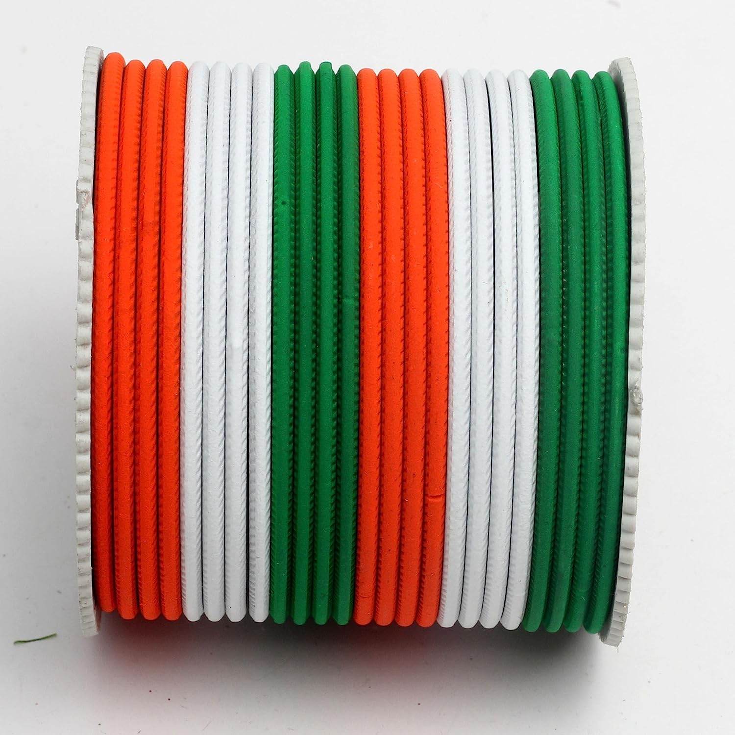 T4 Jewels Matte Tricolor Bangle Set (Pack Of 24) Tricolor Bangles T4 Jewels