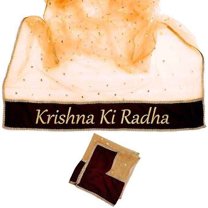 Wedding Name Chunri Yellow Customized Chunri For Wedding T4 Jewels