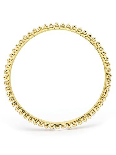 T4 Jewels Set of 4 Gold Plated American Diamond Studded Bangles for Women T4 Jewels