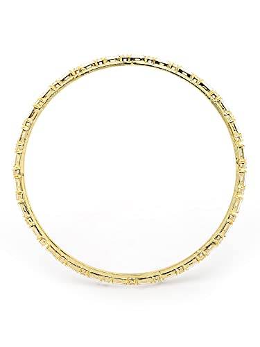 T4 Jewels Set of 4 Gold Plated American Diamond Studded Handcrafted Bangles for Women T4 Jewels