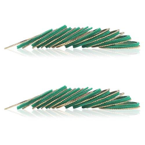 T4 Jewels Beautiful & Elegant Beads Studded Colourful Metal Bangles Set Fashion Jewellery - 110NO. All Bangle Sets T4 Jewels