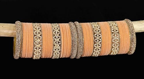 T4 Jewels Bangle Sets With AD And Velvet Bangles T4 Jewels