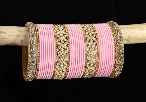 T4 Jewels Bangle Sets With AD And Velvet Bangles T4 Jewels
