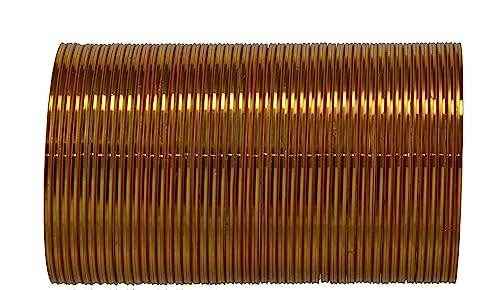 T4 Jewels Plane Glossy Finish Beautiful Classy Metal Bangles Set For Women And Girls - (Pack Of 48 Bangles) - RGL Haldi Metal Bangles T4 Jewels