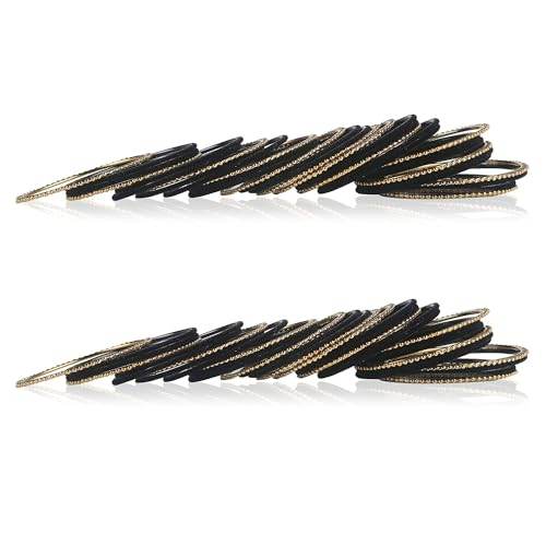 T4 Jewels Beautiful & Elegant Beads Studded Colourful Metal Bangles Set Fashion Jewellery - 110NO. All Bangle Sets T4 Jewels