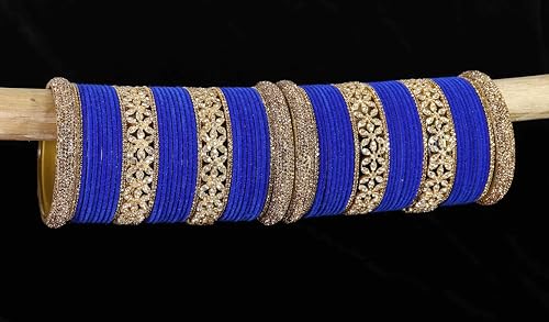 T4 Jewels Bangle Sets With AD And Velvet Bangles T4 Jewels