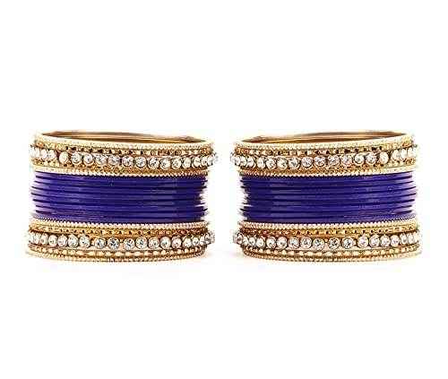 T4 Jewels 18k Gold Plated Textured Fashionable Fashion Jewellery Metal Bangles Set - 84NO All Bangle Sets T4 Jewels