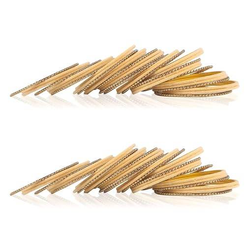 T4 Jewels Beautiful & Elegant Beads Studded Colourful Metal Bangles Set Fashion Jewellery - 110NO. All Bangle Sets T4 Jewels