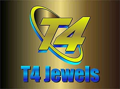 T4 Jewels Zircon Gem-stones And Beads Velvet Glossy Finished Metal Bangles Set - 66NO All Bangle Sets T4 Jewels