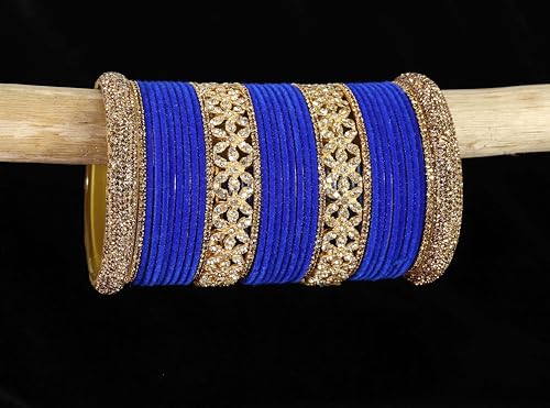 T4 Jewels Bangle Sets With AD And Velvet Bangles T4 Jewels