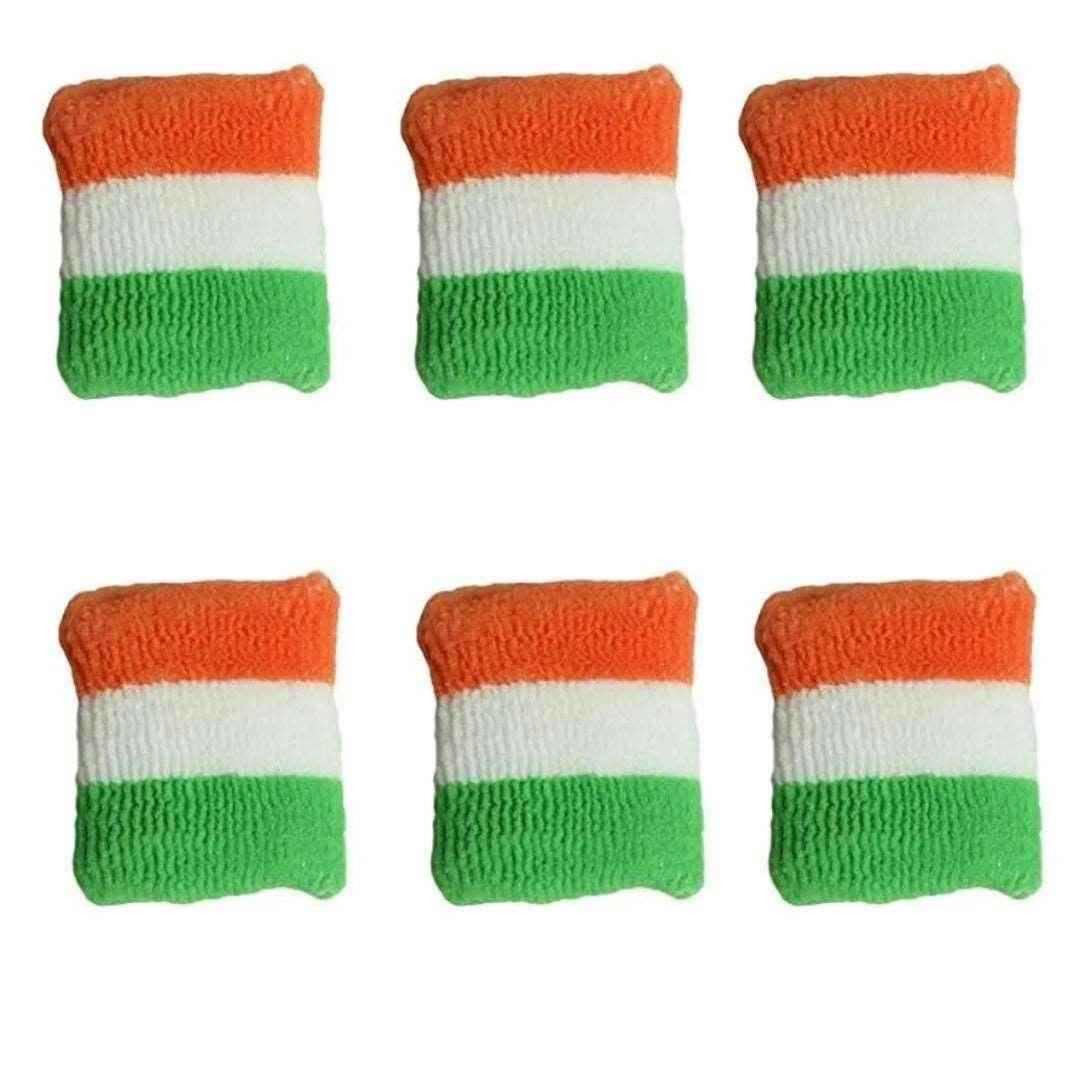 T4 Jewels Tricolor Band For Republic Day/Independence Day FREE SIZE Pack Of 6 Tricolor Band T4 Jewels