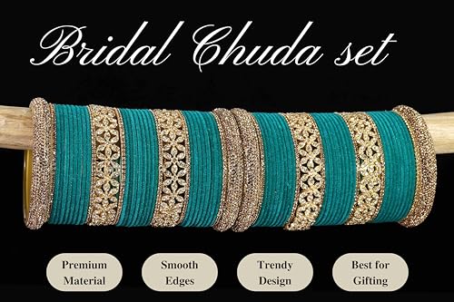 T4 Jewels Bangle Sets With AD And Velvet Bangles T4 Jewels