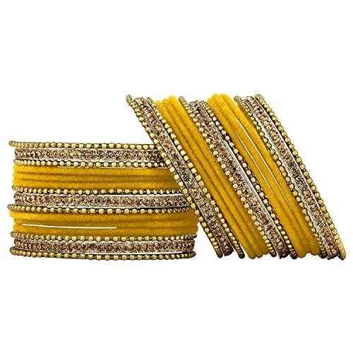 T4 Jewels Stones 18k Studded Latest Fashion Jewellery Beautiful Designer Metal Bangles Set - 72NO All Bangle Sets T4 Jewels