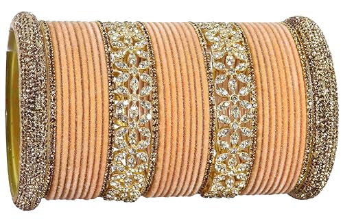 T4 Jewels Bangle Sets With AD And Velvet Bangles T4 Jewels