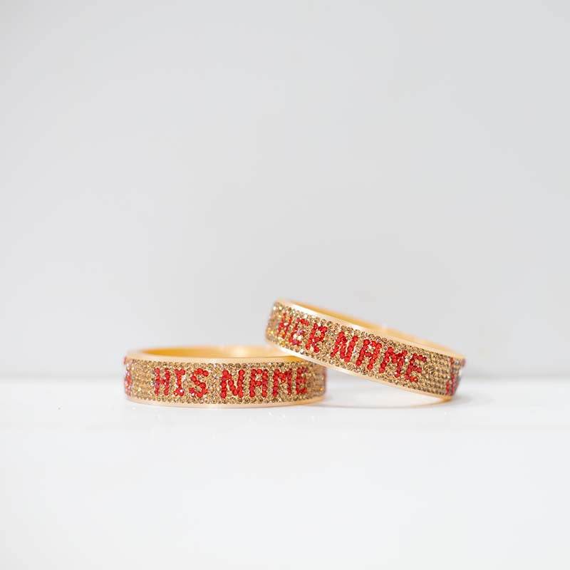Couple Name Personalized Bangles 2.11 Jewellery T4 Jewels