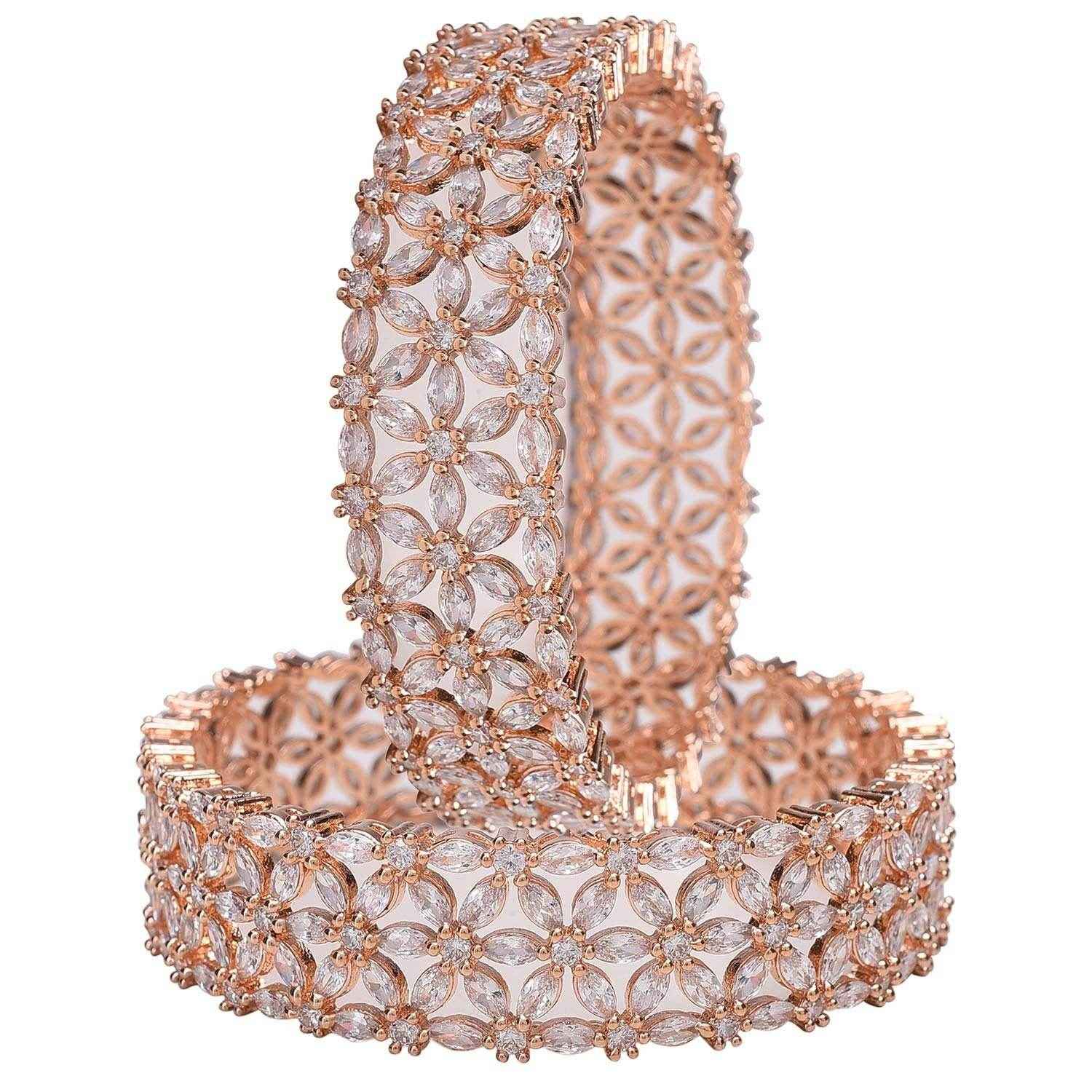 Kiara Beautiful American Diamond Bangles T4 Jewels