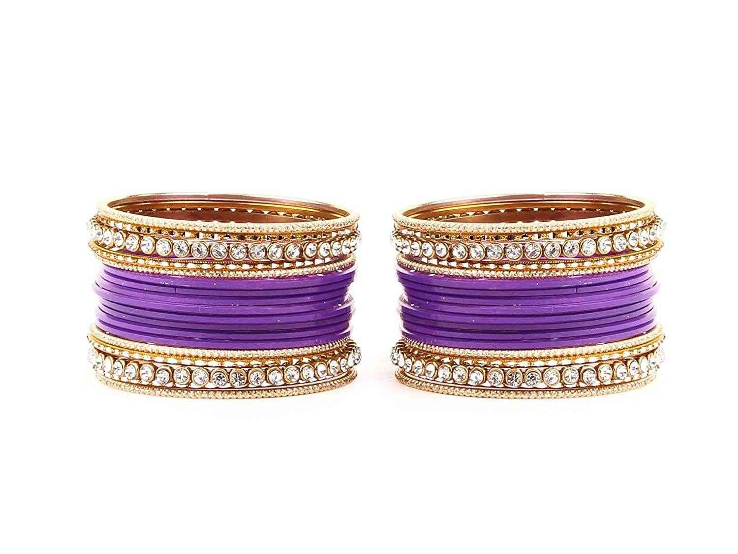 T4 Jewels 18k Gold Plated Textured Fashionable Fashion Jewellery Metal Bangles Set - 84NO All Bangle Sets T4 Jewels