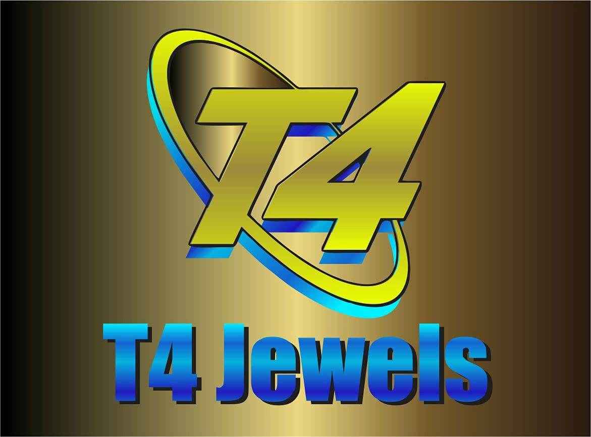 T4 Jewels Zircon Gem-stones And Beads Velvet Glossy Finished Metal Bangles Set - 66NO All Bangle Sets T4 Jewels