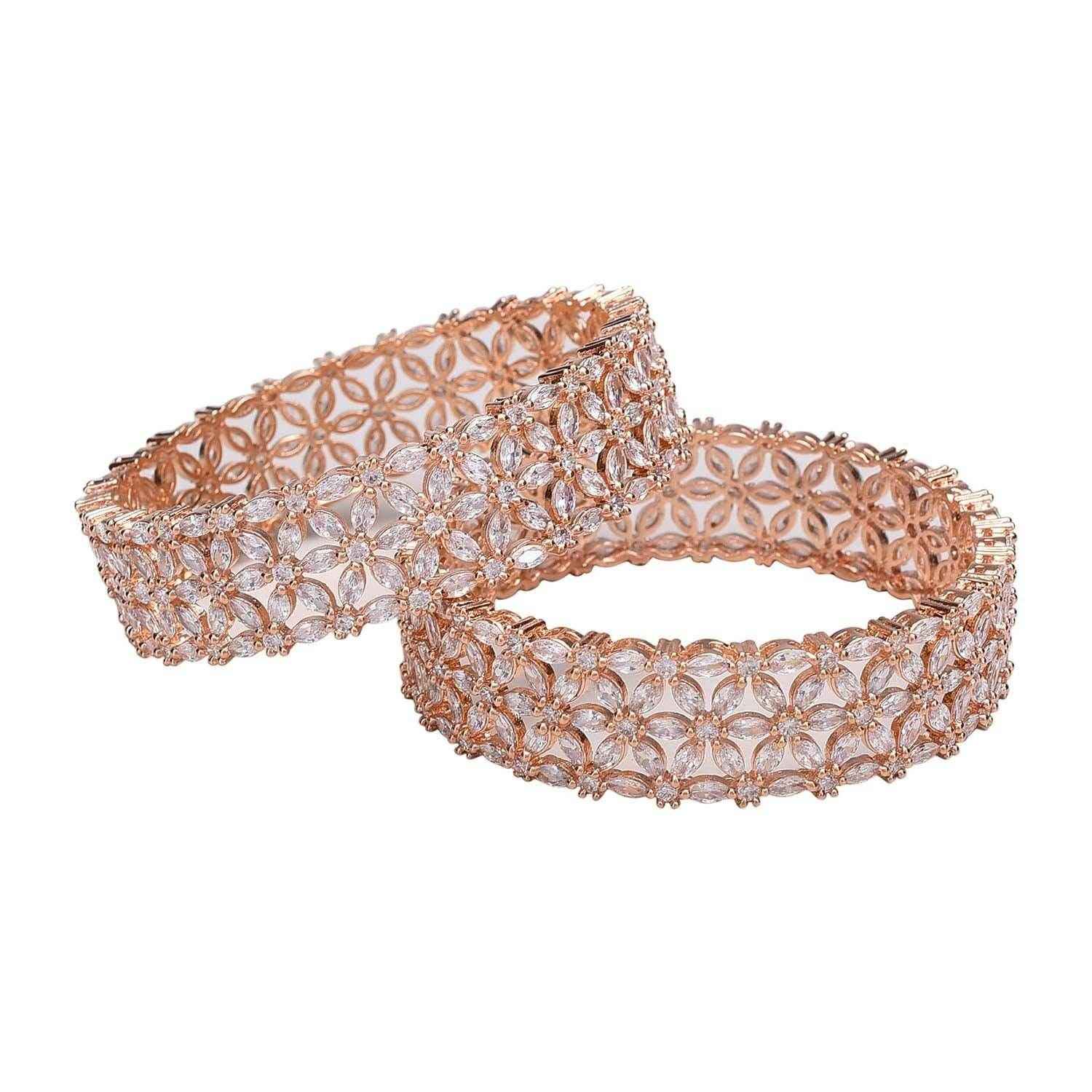 Kiara Beautiful American Diamond Bangles T4 Jewels
