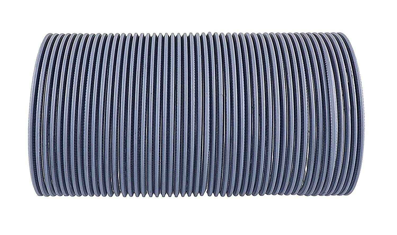 T4 Jewels Matte Desighn Neon Colour Branded Bangles Set For Women And Girls - (Pack Of 48 Bangles) - BD Grey Metal Bangles T4 Jewels