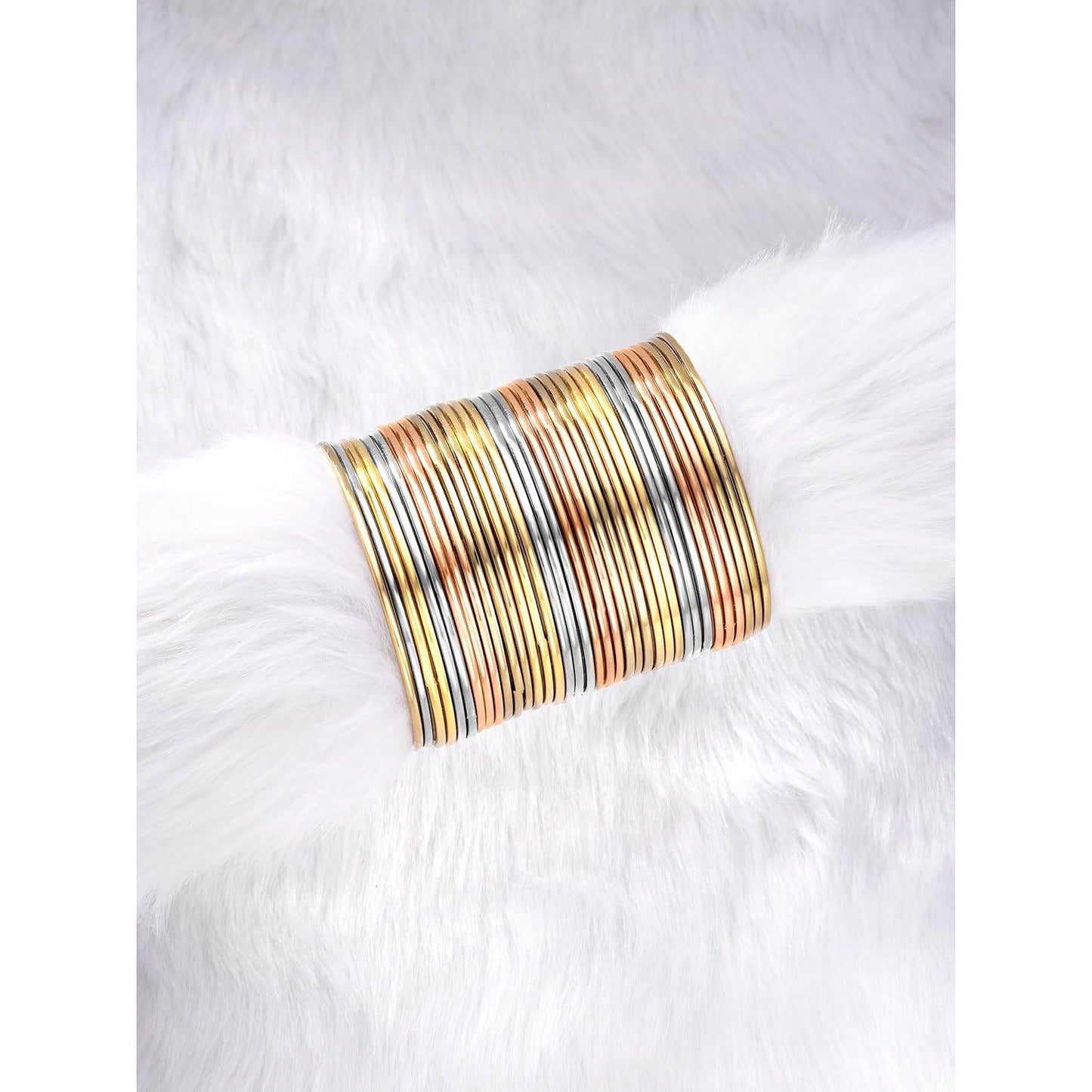 T4 JewewTraditional Antique Look Oxidised Gold Plated Bangle Set for Women and Girls Bangles T4 Jewels