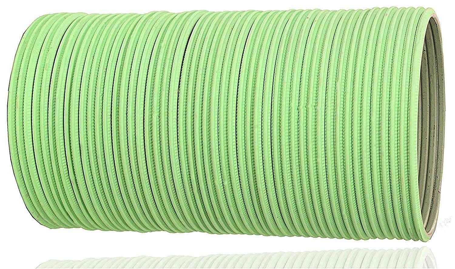 T4 Jewels Matte Desighn Neon Colour Branded Bangles Set For Women And Girls - (Pack Of 48 Bangles) - BD Pista Colour Metal Bangles T4 Jewels