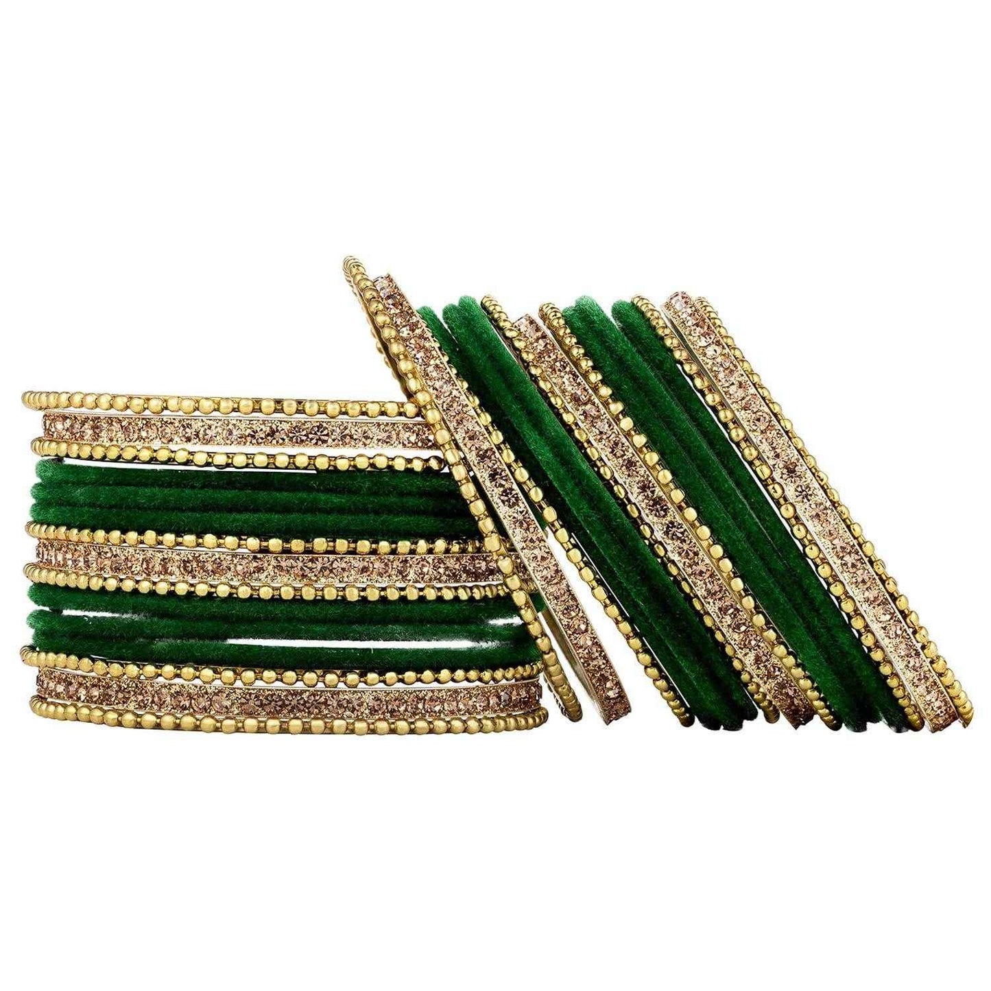 T4 Jewels Stones 18k Studded Latest Fashion Jewellery Beautiful Designer Metal Bangles Set - 72NO All Bangle Sets T4 Jewels