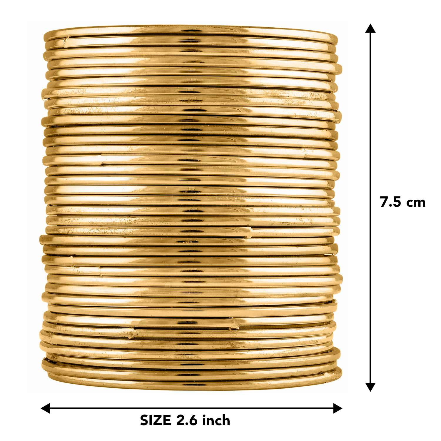 T4 JewewTraditional Antique Look Oxidised Gold Plated Bangle Set for Women and Girls Bangles T4 Jewels