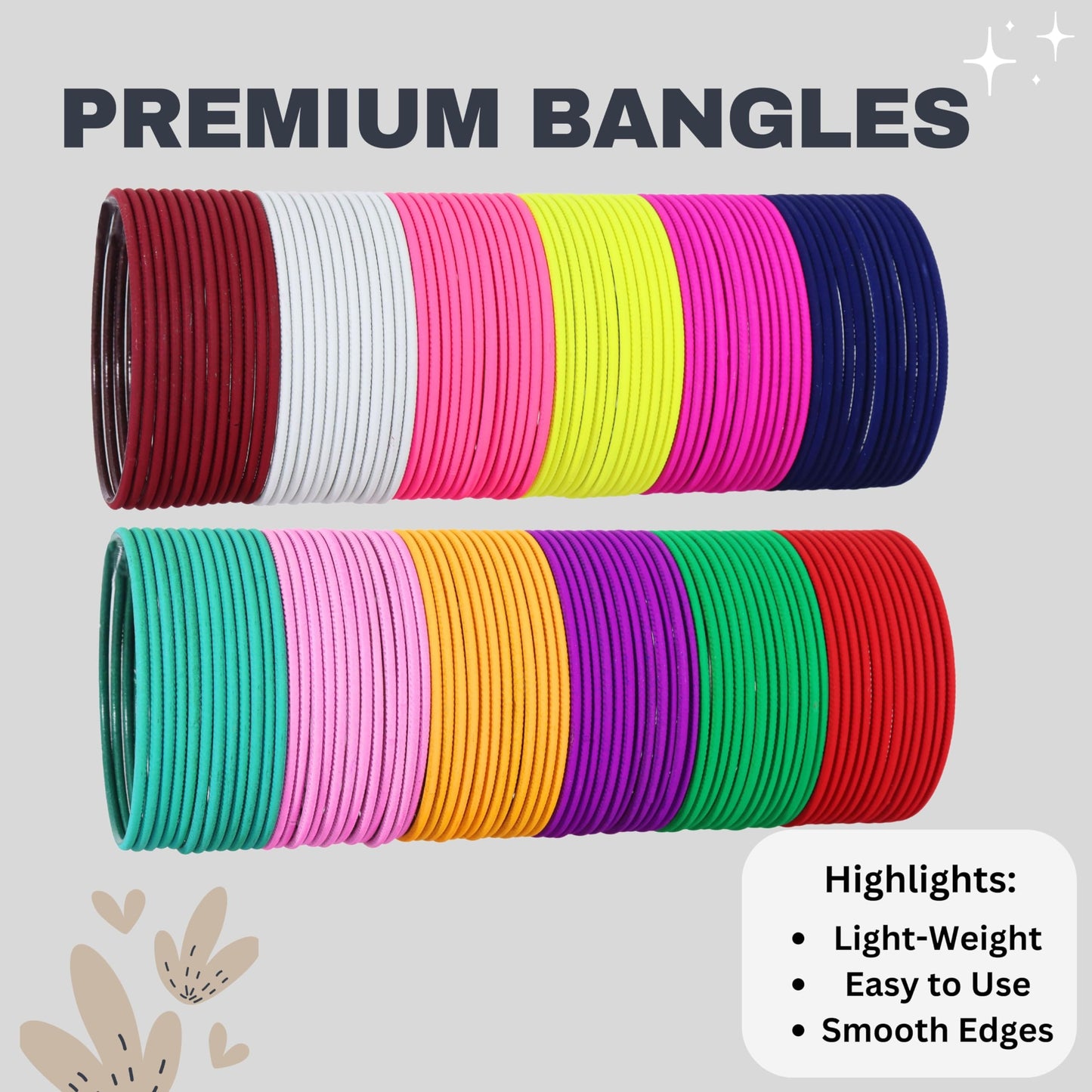 T4 Jewels Stylish Multi colour Metal Bangles set| Fancy Multicolour Bangles for women | Metal Chudi Set For Women | Women's Bangles T4 Jewels