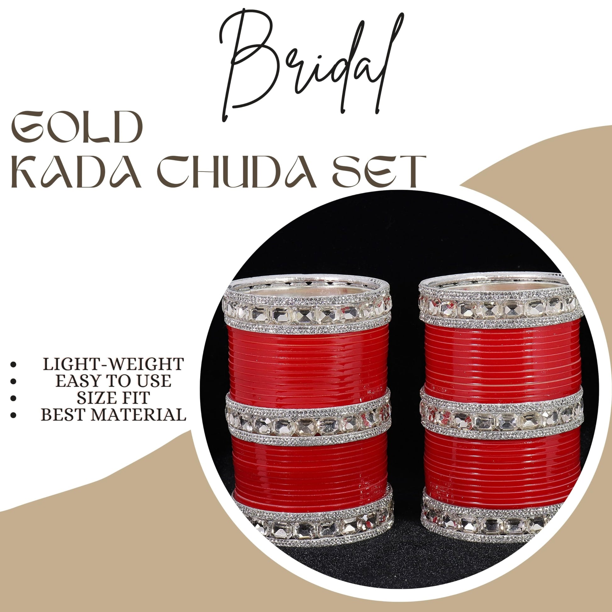 T4 Jewels Red Bridal Chuda Set American Diamond & Plastic Chuda Bangles | Golden Chuda For Wedding | Red Chuda for Bride | Red Chuda Set | Chuda Set For Bridal T4 Jewels