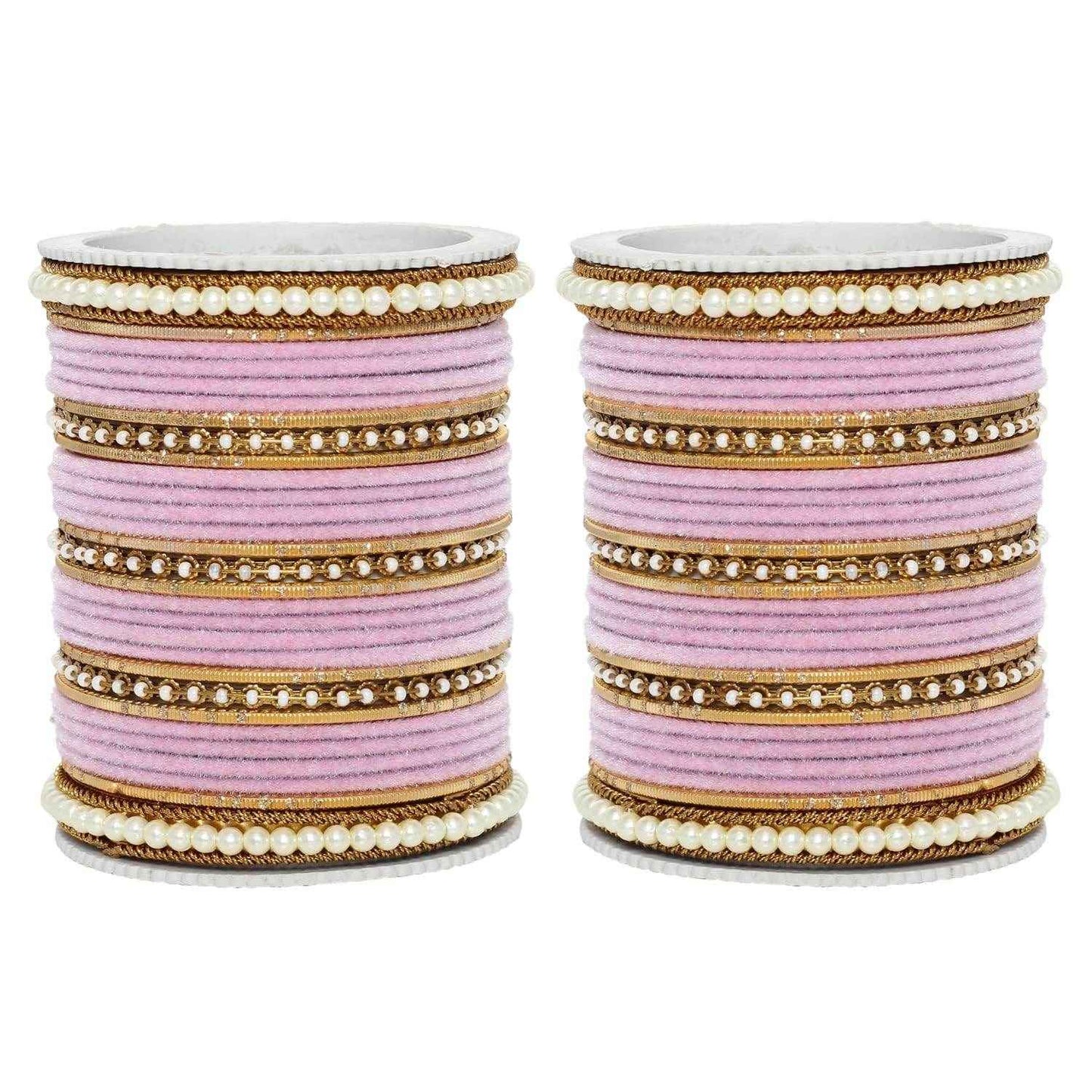 T4 Jewels Glossy Finish Beads Studded Latest Fashion Jewellery Stylish Bangles Set - 104NO All Bangle Sets T4 Jewels
