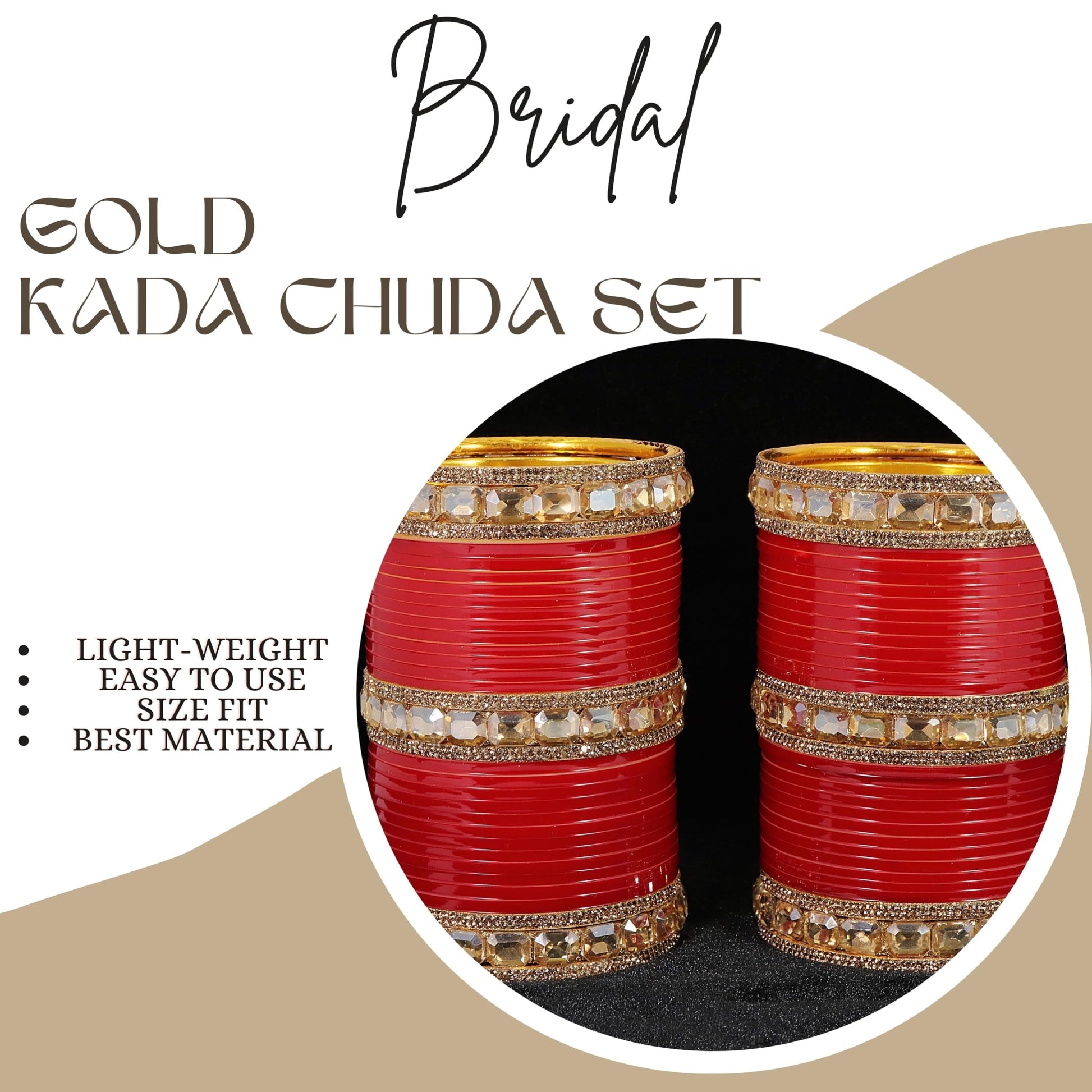 T4 Jewels Red Bridal Chuda Set American Diamond & Plastic Chuda Bangles | Golden Chuda For Wedding | Red Chuda for Bride | Red Chuda Set | Chuda Set For Bridal T4 Jewels