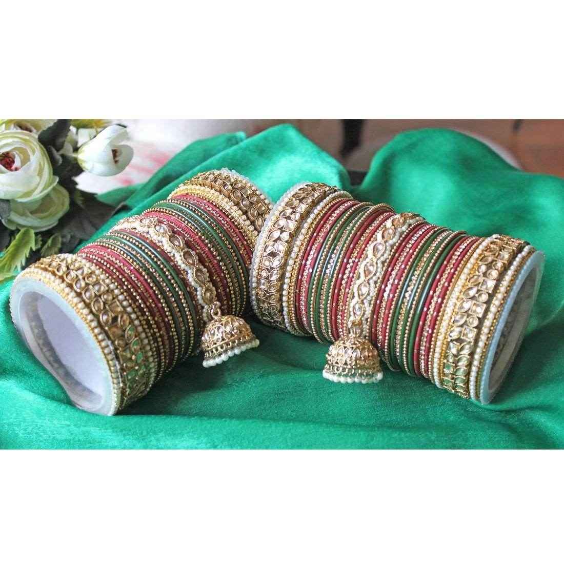 MANISHA Multi Colour 2 Style Bangle Sets Bangle Sets T4 Jewels