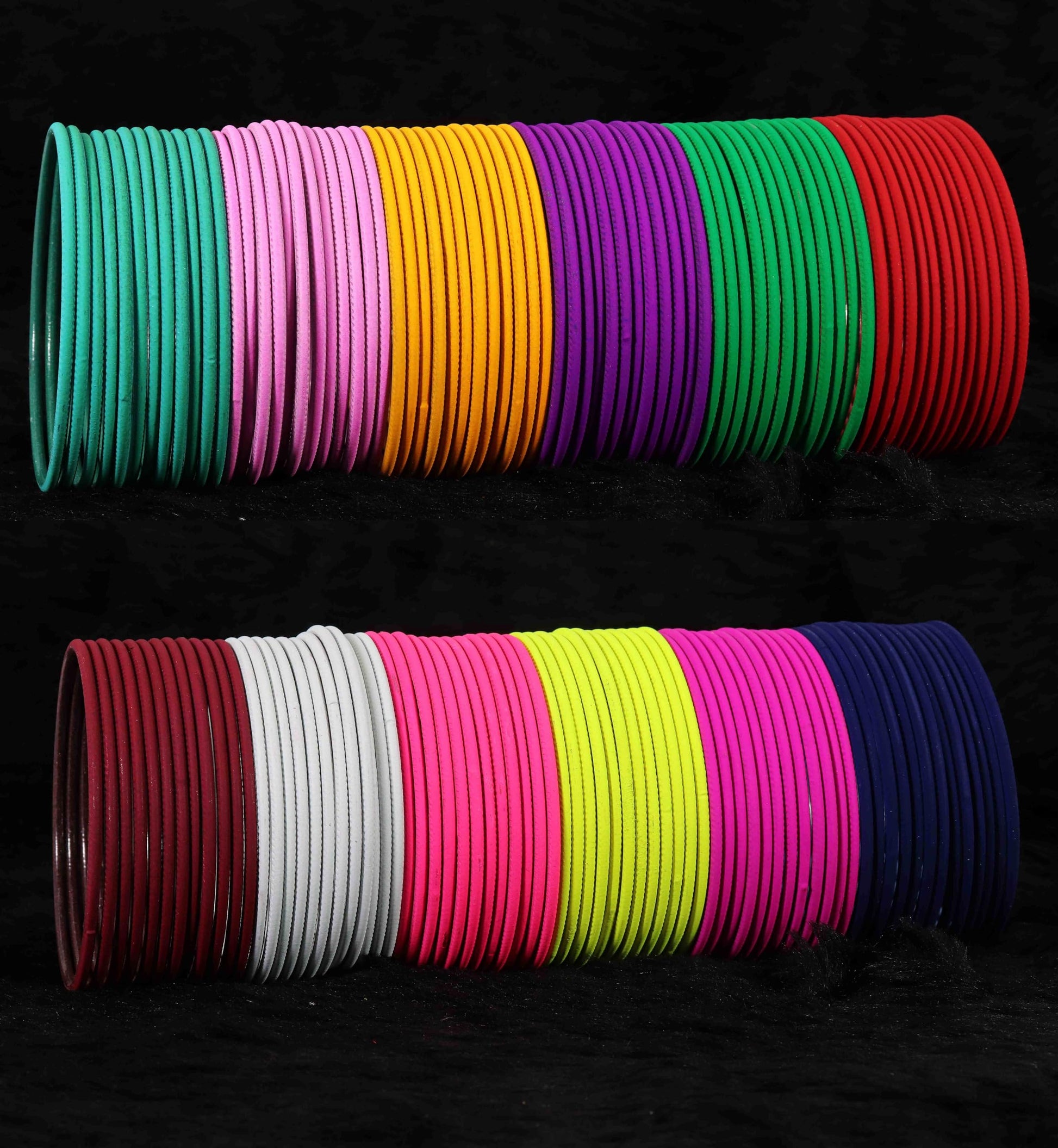 T4 Jewels Stylish Multi colour Metal Bangles set| Fancy Multicolour Bangles for women | Metal Chudi Set For Women | Women's Bangles T4 Jewels