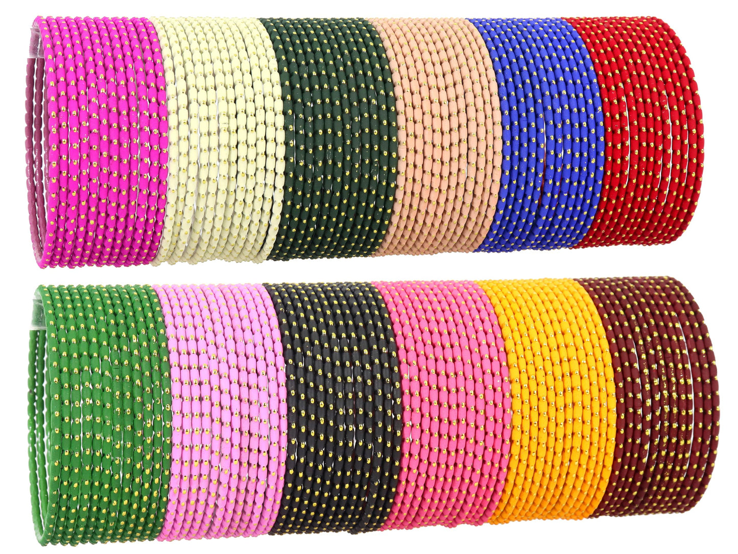 T4 Jewels Stylish Multi colour Metal Bangles set| Fancy Multicolour Bangles for women | Metal Chudi Set For Women | Women's Bangles T4 Jewels