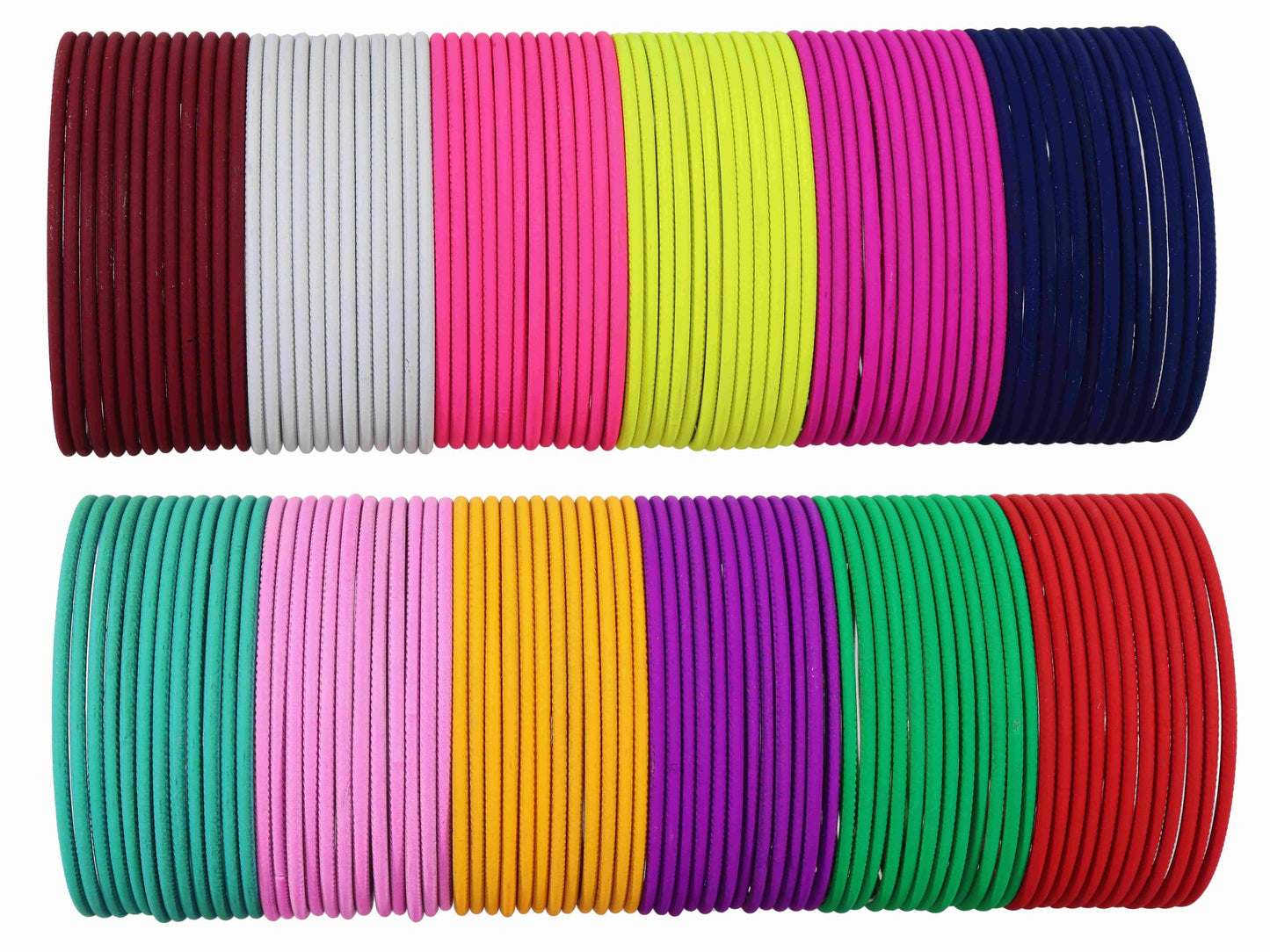 T4 Jewels Stylish Multi colour Metal Bangles set| Fancy Multicolour Bangles for women | Metal Chudi Set For Women | Women's Bangles Multicolour-Design-2 T4 Jewels