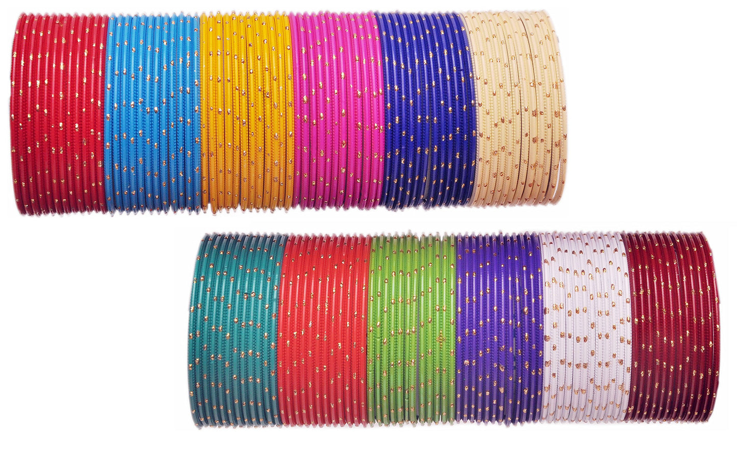 T4 Jewels Stylish Multi colour Metal Bangles set| Fancy Multicolour Bangles for women | Metal Chudi Set For Women | Women's Bangles T4 Jewels