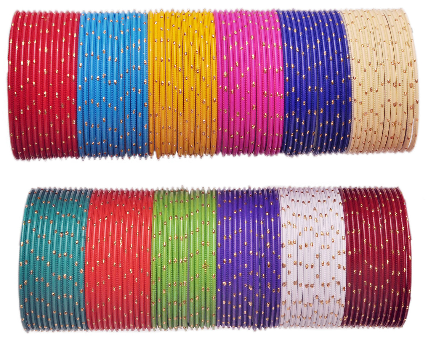 T4 Jewels Stylish Multi colour Metal Bangles set| Fancy Multicolour Bangles for women | Metal Chudi Set For Women | Women's Bangles Multi-P1 T4 Jewels