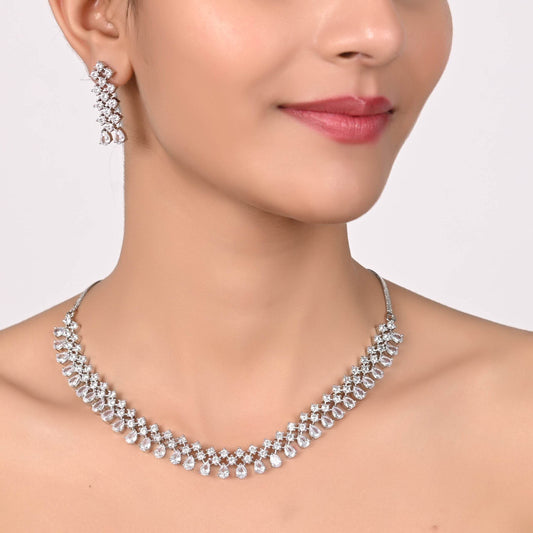 Stunning CZ Necklace Set for Women - Exceptional Quality and Craftsmanship T4 Jewels