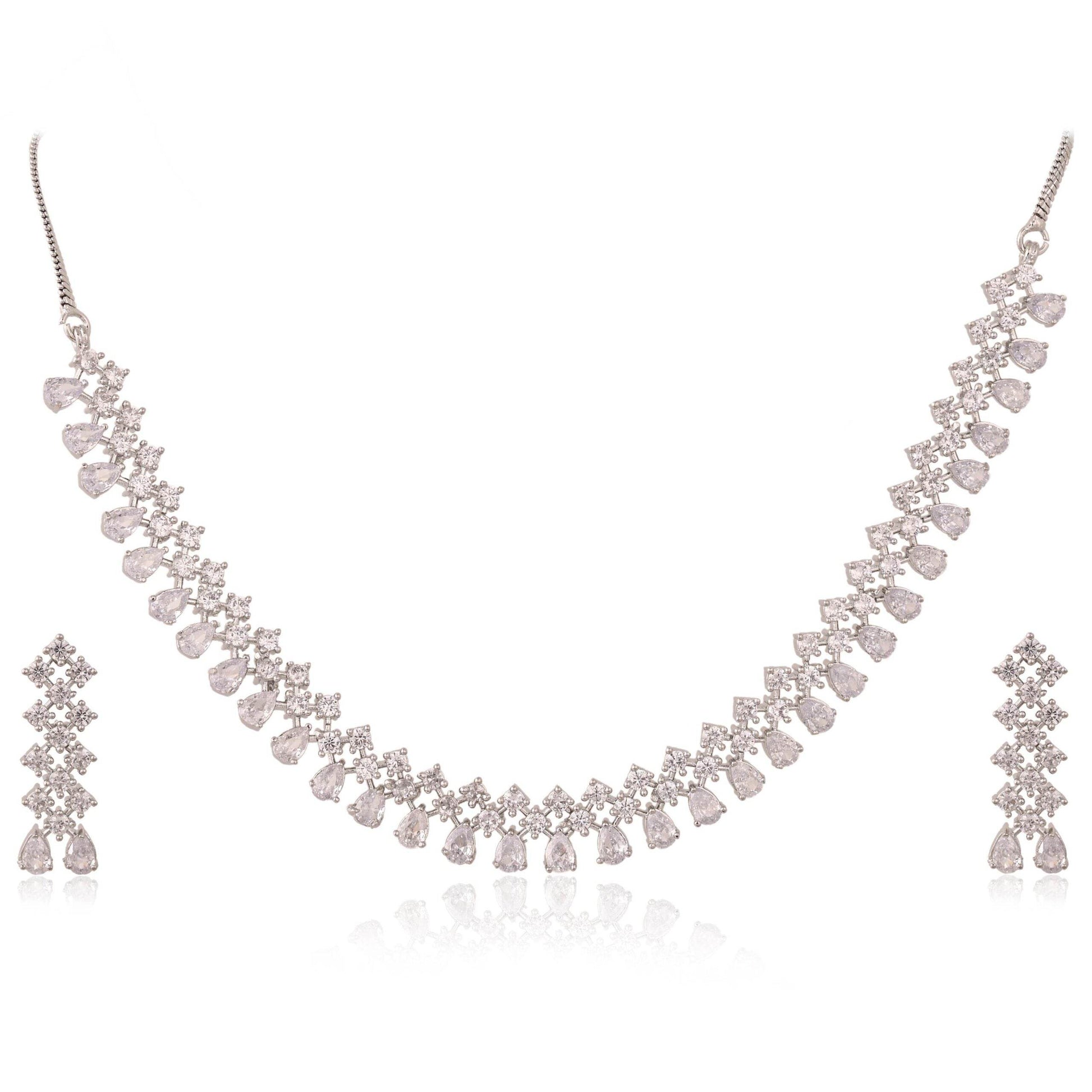Stunning CZ Necklace Set for Women - Exceptional Quality and Craftsmanship T4 Jewels