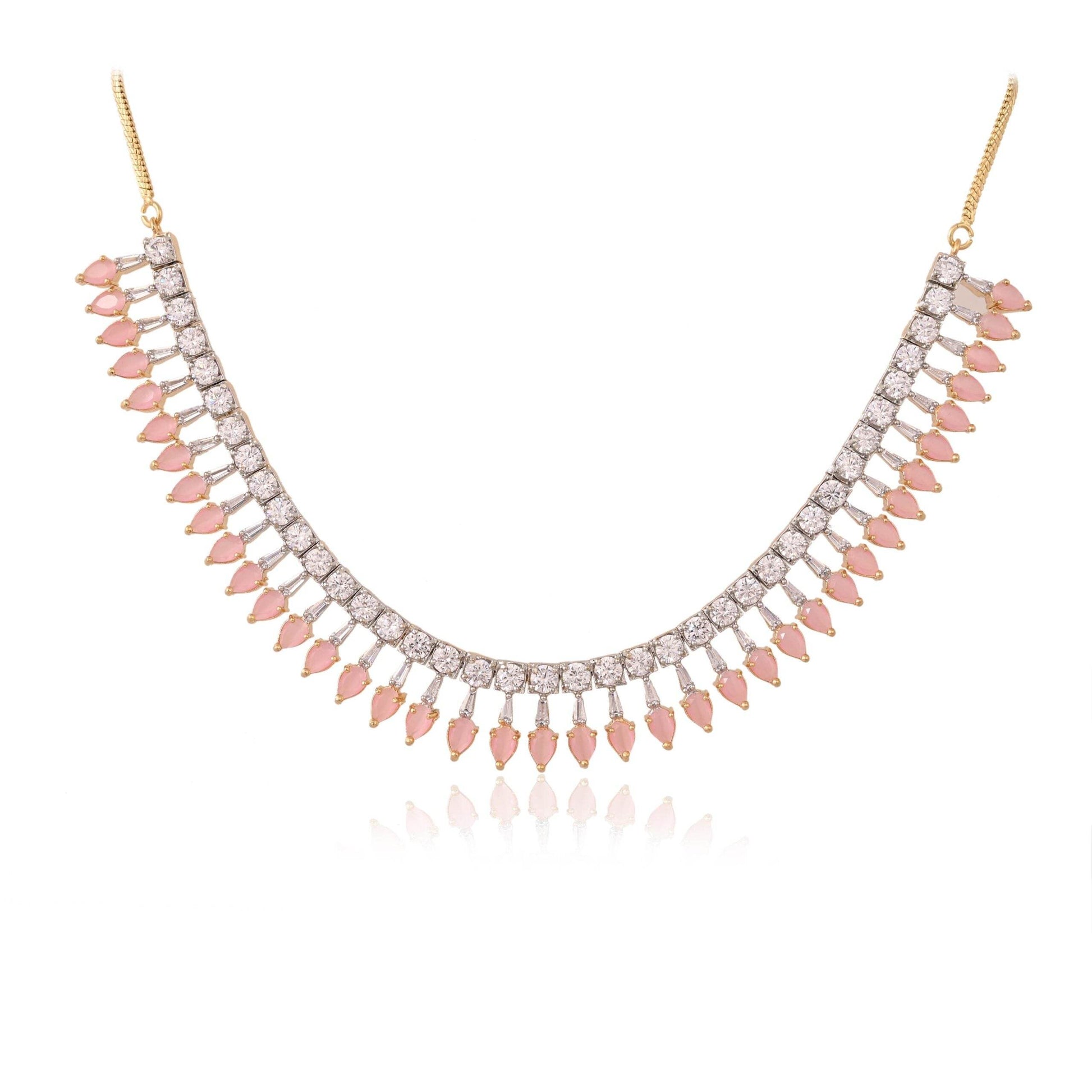 Stunning Handmade CZ Necklace Set - Sparkle and Shine T4 Jewels