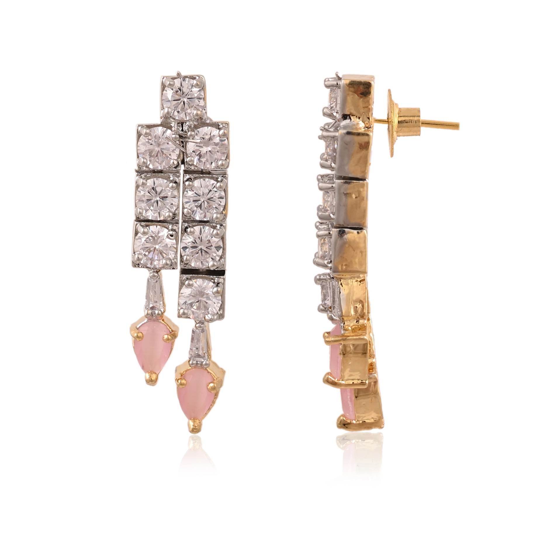 Stunning Handmade CZ Necklace Set - Sparkle and Shine T4 Jewels