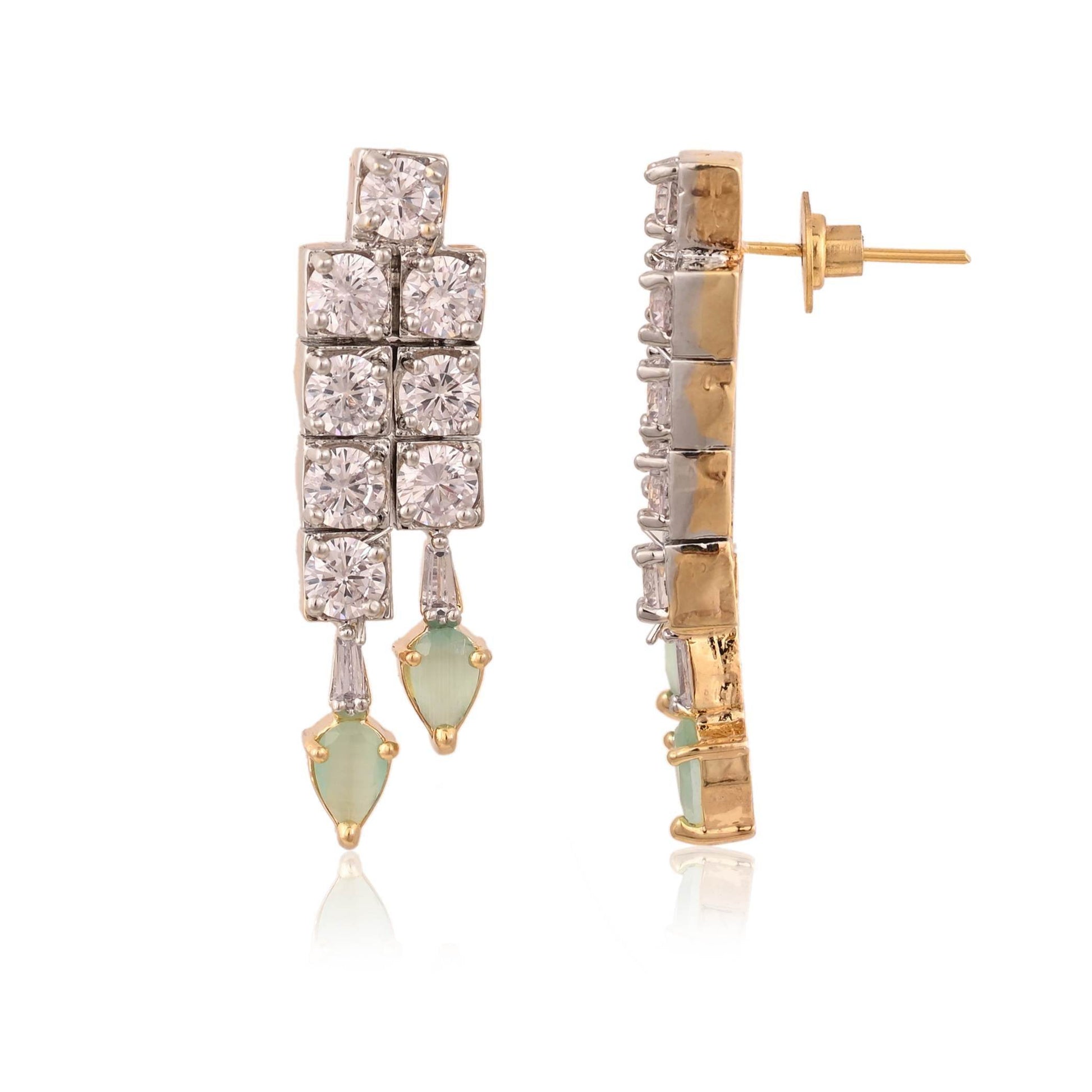 Elegant Handmade CZ Necklace Set - A Symbol of Beauty T4 Jewels