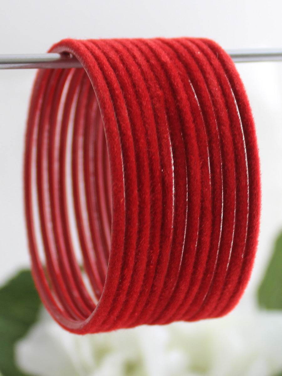 Dhaani Bangle Set Red Bangles T4 Jewels