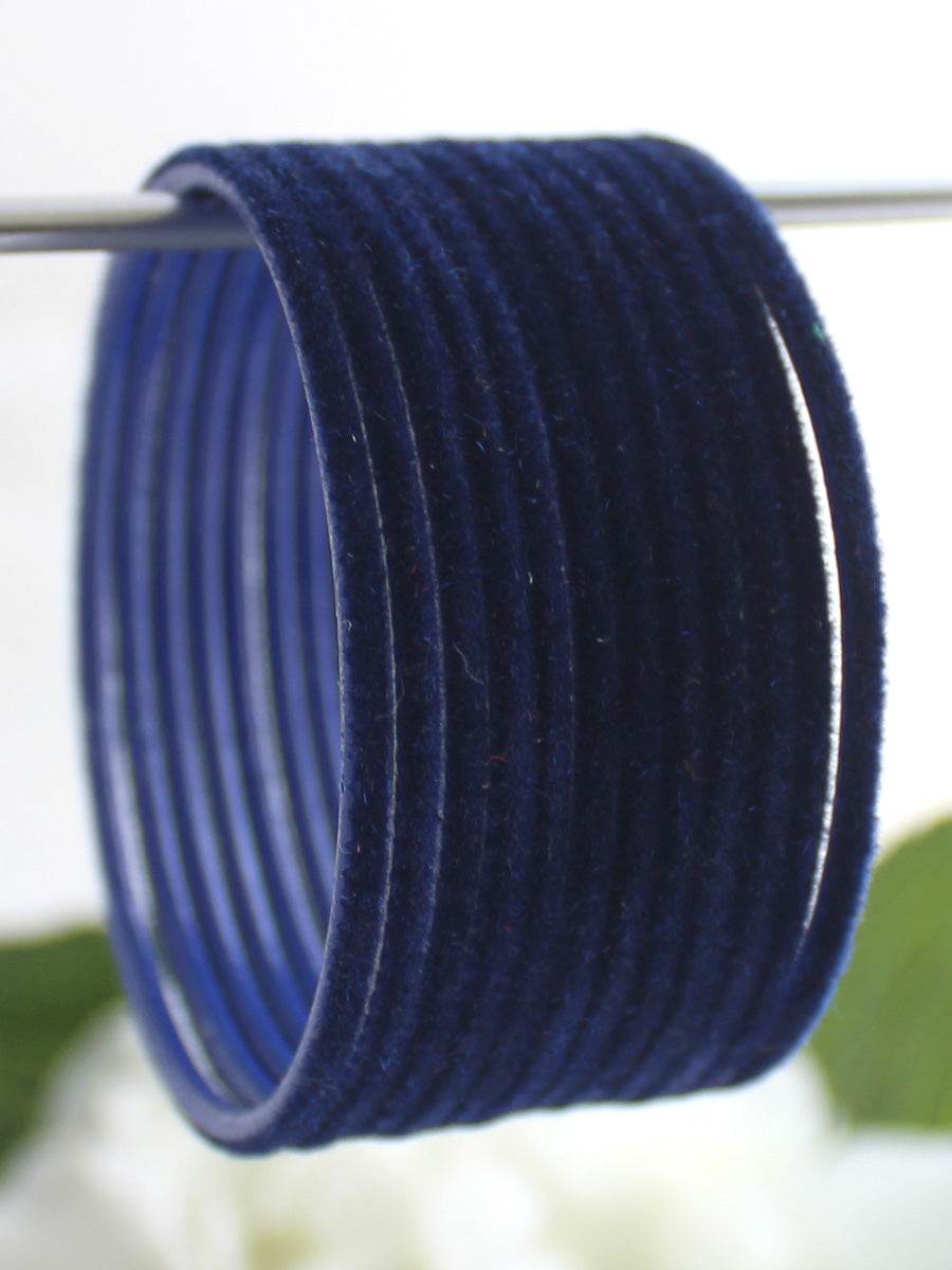 Dhaani Bangle Set Navy Blue Bangles T4 Jewels