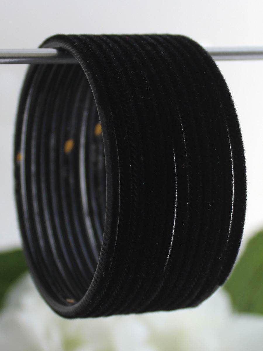 Dhaani Bangle Set Black Bangles T4 Jewels